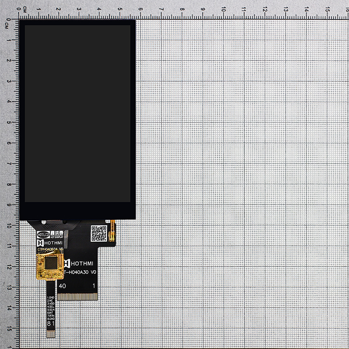 4.0 Inch 480x800 Transflective TFT Display With Touchscreen ST7701 Sunlight Readable LCD Module
